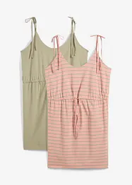 Abito in jersey di puro cotone (pacco da 2), bonprix
