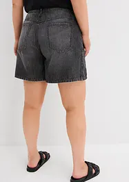 Shorts di jeans low stretch, vita media, bonprix