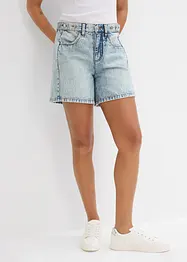 Shorts di jeans low stretch, vita media, bonprix