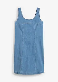Abito di jeans in cotone biologico elasticizzato, bonprix