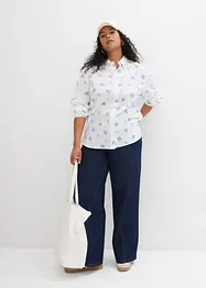 Blusa oversize in puro cotone, bonprix