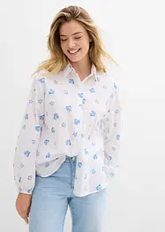 Blusa oversize in puro cotone, bonprix
