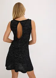 Abito in maglia effetto uncinetto, bonprix
