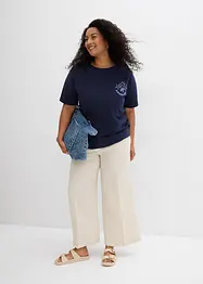 Maglia taglio boxy in puro cotone, bonprix