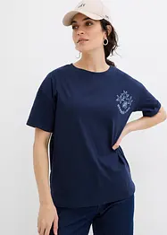 Maglia taglio boxy in puro cotone, bonprix