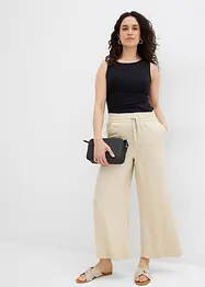 Pantaloni  a 7/8 in lyocell con elastico in vita, bonprix