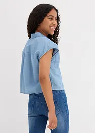 Camicia di jeans in cotone fluente, bonprix