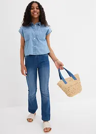 Camicia di jeans in cotone fluente, bonprix