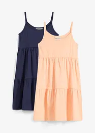 Abito in jersey di puro cotone biologico (pacco da 2), bonprix