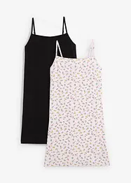 Abito in jersey di cotone elasticizzato (pacco da 2), bonprix