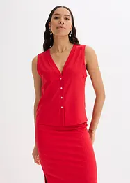 Gilet effetto maglia a coste, bonprix