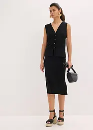 Gilet effetto maglia a coste, bonprix