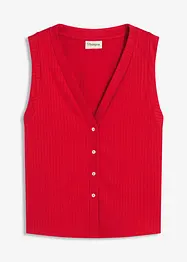 Gilet effetto maglia a coste, bonprix