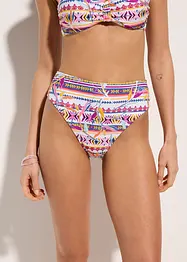 Slip sgambato a vita alta per bikini, bonprix