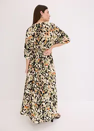 Abito lungo in viscosa fluente con paillettes, bonprix