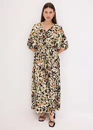 Abito lungo in viscosa fluente con paillettes, bonprix