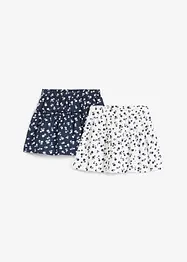 Gonna in jersey di puro cotone biologico (pacco da 2), bonprix