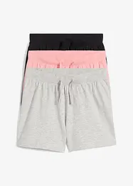 Shorts in jersey di puro cotone biologico (pacco da 3), bonprix