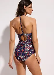 Costume intero con allacciatura al collo ed effetto modellante leggero, bonprix