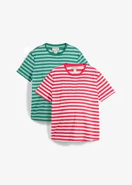 Maglia prémaman / da allattamento 2 in 1 in cotone biologico (pacco da 2), bonprix