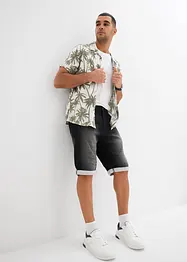 Bermuda in jeans di felpa, relaxed fit, bonprix