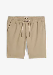 Bermuda con elastico in vita in puro cotone, regular fit, bonprix