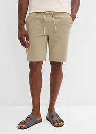 Bermuda con elastico in vita in puro cotone, regular fit, bonprix