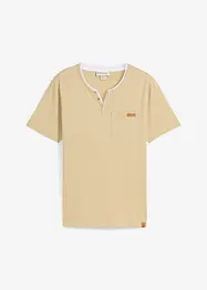 Maglia serafino in puro cotone biologico, bonprix