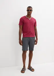 Maglia serafino in puro cotone biologico, bonprix