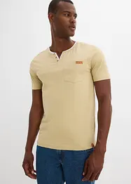 Maglia serafino in puro cotone biologico, bonprix