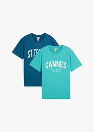 T-shirt in puro cotone biologico (pacco da 2), bonprix
