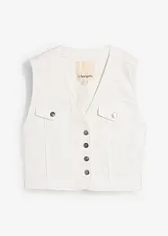 Gilet in jeans elasticizzato, bonprix