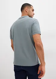 Polo a maniche corte in piquet di puro cotone, slim fit, bonprix