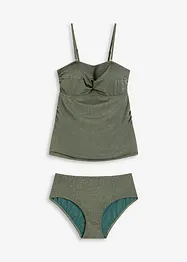 Tankini (set 2 pezzi) con filato glitterato, bonprix