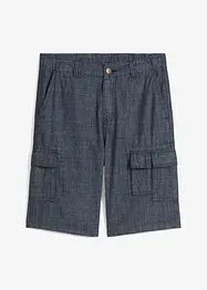 Bermuda cargo in chambray, regular fit, bonprix