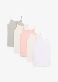 Canottiera con cotone morbido (pacco da 5), bonprix