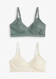 Reggiseno allattamento senza ferretto con cotone biologico (pacco da 2), bonprix