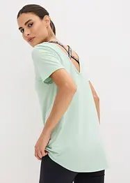 Maglia lunga per sport con scollatura dietro, bonprix