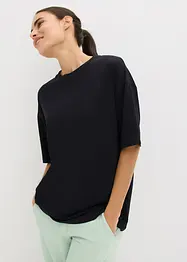 T-shirt per sport oversize con cotone, ad asciugatura rapida, bonprix