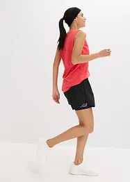 Pantaloni corti sportivi 2 in 1 ultra leggeri, bonprix