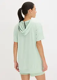 T-shirt oversize per sport con cappuccio, ad asciugatura rapida, bonprix