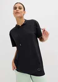 T-shirt oversize per sport con cappuccio, ad asciugatura rapida, bonprix