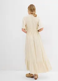 Abito lungo a balze in viscosa fluente, bonprix