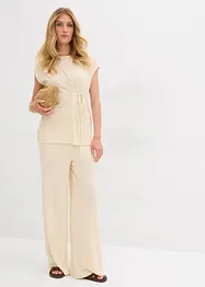Pantaloni a palazzo in simil maglia, bonprix