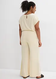 Pantaloni a palazzo in simil maglia, bonprix
