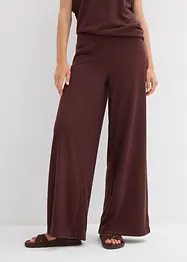 Pantaloni a palazzo in simil maglia, bonprix