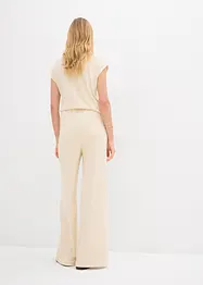 Pantaloni a palazzo in simil maglia, bonprix