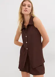 Top in crêpe operato, bonprix