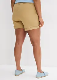 Shorts in twill a vita alta, bonprix