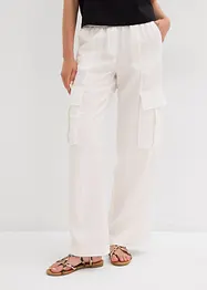 Pantaloni cargo fluenti con gambe larghe, bonprix